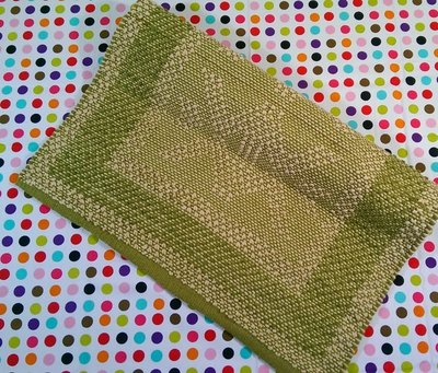 【小善美小舖】印度泰瑞 手工編織特色踏墊(綠)