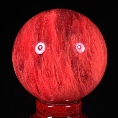 原石擺件 奇石擺件 紅水晶球直徑12.5公分 凈重量2.85公斤編號160518