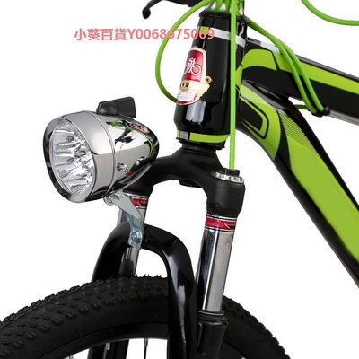 復古自行車燈裝飾前燈騎行裝備夜騎休閑車前燈7LED裝電池單車大燈