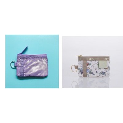 ♥ 小花日韓雜貨 ♥ --Lesportsac 2437 彼得兔新款浪漫紫色亮面悠遊卡包鑰匙包零錢包