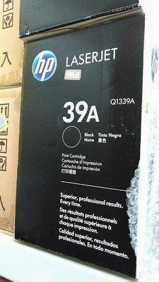 呈運☆2011年HP Q1339A 39A 原廠黑色碳粉匣 LJ4300/4300N/4300TN/4300DTN