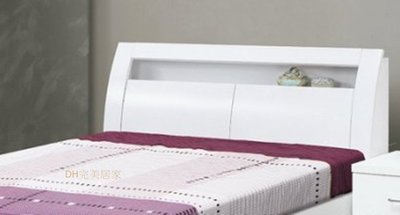 【DH】貨號B43-1名稱《魅力白色》5尺雙人木心板床頭箱(圖一)可掀式置物.備有3.5尺.可選.台灣製可訂做.特價