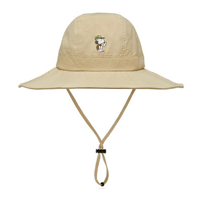 【現貨】韓國代購 snoopy史努比可愛漁夫帽戶外遮陽薄款防曬帽子大頭圍