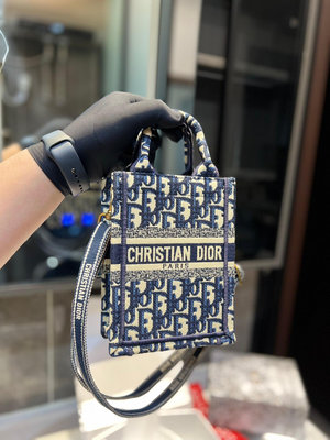 【二手】 迷你 （禮盒包裝） Dior 迪奧 經典刺繡手機包 小托