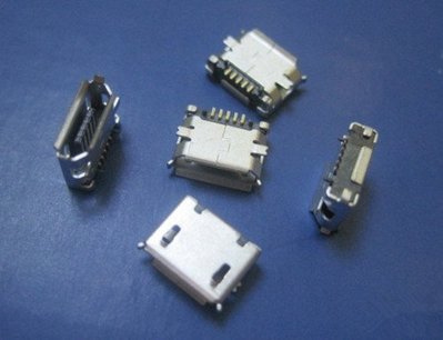 全銅 Micro 5P插座 貼片有卷邊 MK5P 麥克5腳貼片 USB母座 編帶 Ｗ２ [65868-046] z99