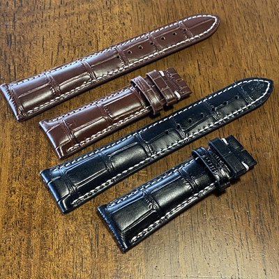 【錶帶家】代用 longines 浪琴22mm21mm20mm19mm18mm15mm14mm13mm 黑色咖啡牛皮錶帶