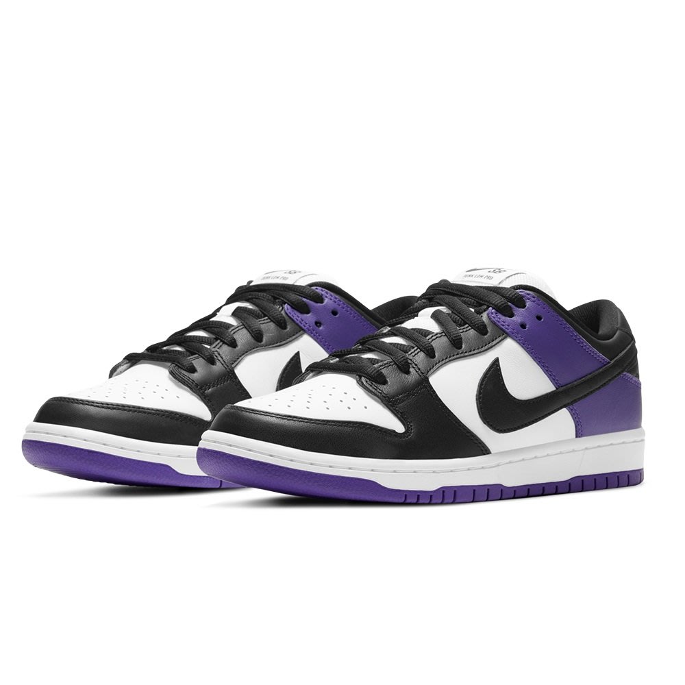 預購商品】NIKE SB DUNK LOW PRO COURT PURPLE 白黑紫【BQ6817-500