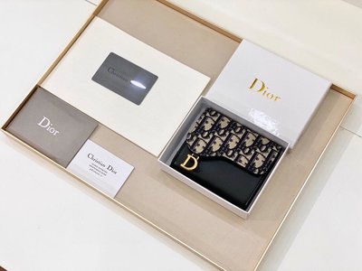 熱銷特惠迪家 Dior 黑色短夾 多功能小錢包 三折錢包 短款錢包 10*8.5*2.5cm 8015明星同款 大牌 經典爆款