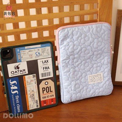 ✨Do家 可愛花朵絎棉平板包適用Ipad收納包小眾pro11寸筆電包