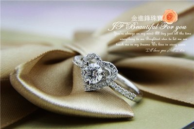30分 愛心型結婚鑽戒 客製鑽石戒指 鑽石 裸鑽 鑽石結婚對戒 鑽戒 GIA 0.30分 JF金進鋒珠寶SA10078