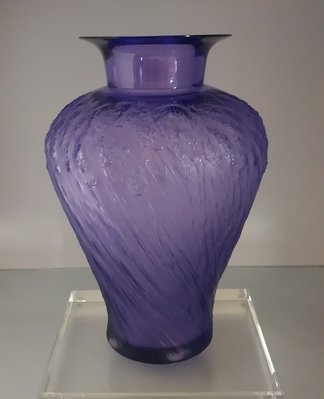 @寶瓏閣@ 法國LALIQUE萊儷/水晶花瓶~豐收麥穗/紫羅蘭色 !! ~本月特優價~超值典藏 !!! 五折天