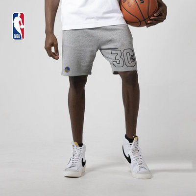 NBA官方正品 勇士隊庫里 跳躍系列男子運動休閑時尚舒適針織短褲