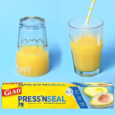 保鮮膜GLAD佳能密實貼家用廚房水果輔食美國進口食品保鮮膜微波爐可用