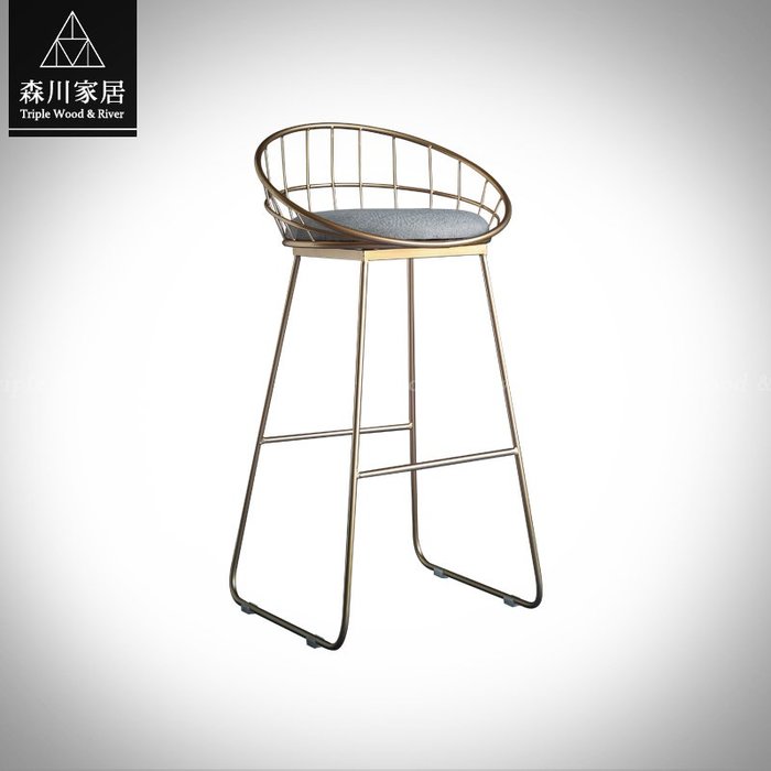《森川家居》PRC-05RC22-現代設計Morden網面吧台椅 餐廳咖啡廳民宿/餐椅收納/美式 料號：PRC