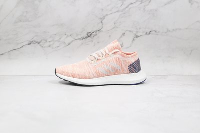 Adidas Pure Boost GO 粉色 網格 編織 經典 緩震 跑步 慢跑鞋 B75666 女鞋