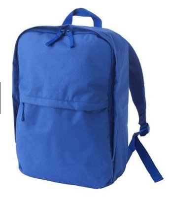 全新 絕版品 IKEA STARTTID 藍色後背包+平板袋或公事包外出好方便