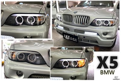》傑暘國際車身部品《全新 BMW E53 X5 04 05 06 07 年 小改款 光柱 光條 光圈 魚眼 大燈
