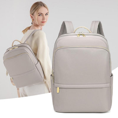 新款包包 雙肩包女14寸電腦包大學生書包時尚通勤包媽咪包商務牛津布旅行包
