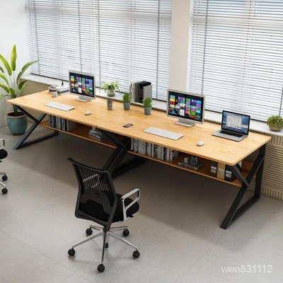電腦桌長80 100 120cm140寬40  60 70雙人四人家用辦公桌子寫字臺