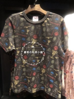日本代購 大阪環球影城 USJ 限定 哈利波特 圖案 上衣 黑灰 白色 2款 衣服 T恤 大人 其他環球商品皆有代購喔