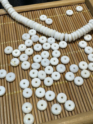 A好貨-天然 硨磲 硨磲貝 隔珠 隔片 算盤珠 散珠 手作材料 DIY 串珠 手工設計 現貨 實拍