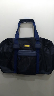 VERSACE 凡賽斯 旅行袋 旅行包 運動包 尼龍 手提 側背 深藍