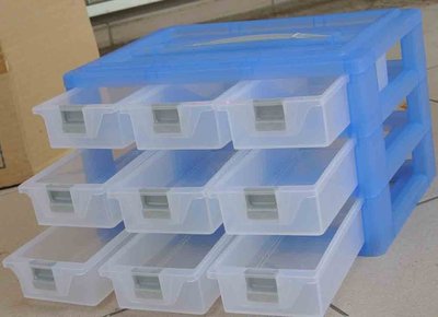 ☆優達團購☆三層櫃 手提式工具箱 KA803 9抽 收納盒 分類盒 零件盒 置物盒 整理盒 工具盒配件盒 抽屜盒4.5L