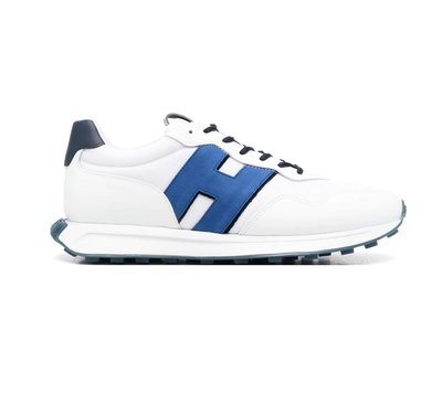 [全新真品代購-S/S23 新品!] HOGAN H601 異材質拼接 白色 休閒鞋 / 運動鞋