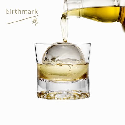 蘭花百貨月盞 月球杯 雙腹杯 威士忌杯烈酒杯玻璃杯 創意禮物 痣birthmark