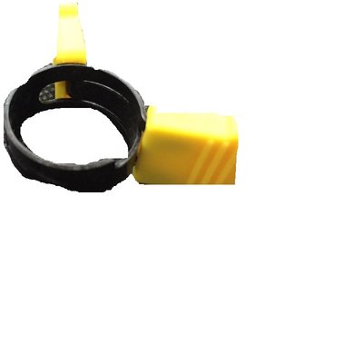 //含稅 (東北五金)手壓式電鍍亞黑管夾(黃)19mm 可撐開到22mm 束環 水管束環