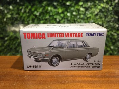 1/64 Tomica Toyota Crown Super Deluxe Silver LV-181b【MGM】