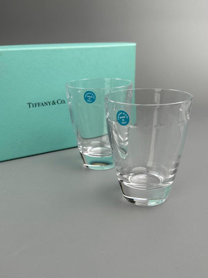 日本回流 蒂芙尼 Tiffany&amp;Co 水晶對杯 水杯