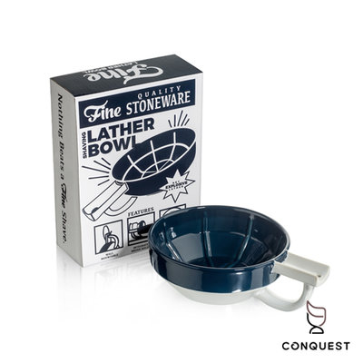 【 CONQUEST 】美國 Fine accoutrements Fine Lather Bowl 可掛式陶瓷鬍皂碗