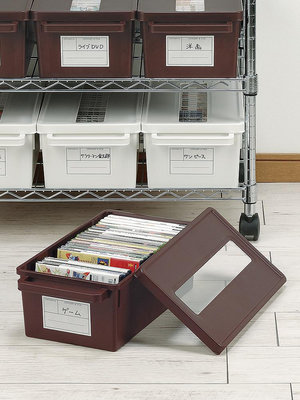 現貨 日本進口cd收納盒家用dvd收納碟片ps4/5光盤盒漫畫專輯整理收納箱 收纳包