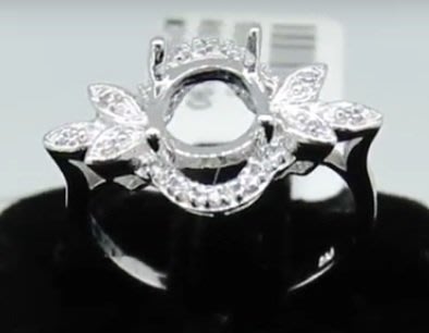 18K金鑽石2克拉空台 婚戒指鑽戒台女戒線戒 款號TR190 特價16,800另售GIA鑽石裸石