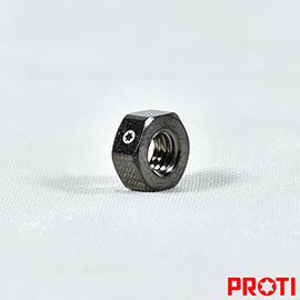 [屏東-晟信二輪] PROTI 鍛造鈦合金螺母 M4-NUT02-BK 適用:M4 牙距:0.7mm