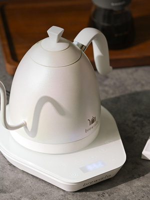 Brewista智能溫控手沖咖啡壺家用雙層不銹鋼保溫壺泡茶壺器具0.6L-景秀商城