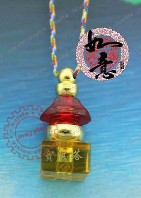 (RELI-U_0817) 彩色水晶雕刻種子字、金剛杵寶篋舍利塔吊墜 五輪塔掛件 可裝藏