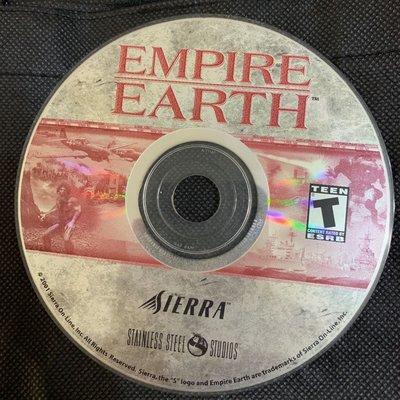 【絕版珍藏品】世紀爭霸 Empire Earth 遊戲片裸1片 PC GAME