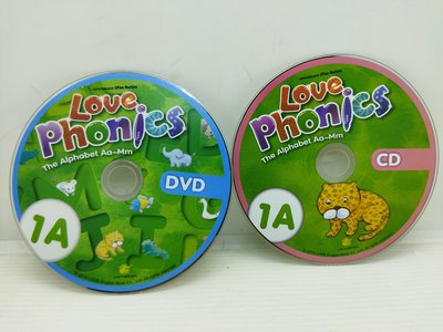二手DVD+ CD裸片1A LOVE Phonics自然發音 幼兒英文 英語拼讀 基礎英語