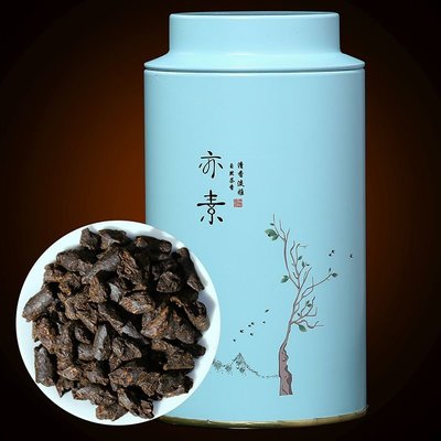 【茶化石】茶葉糯米香茶化石普洱茶熟茶古樹碎銀子老茶頭罐裝送禮
