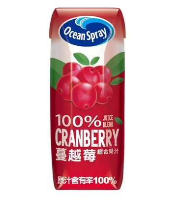 Costco好市多「線上」代購《Ocean Spray 100% 蔓越莓綜合果汁 250毫升 X 18入》#126581
