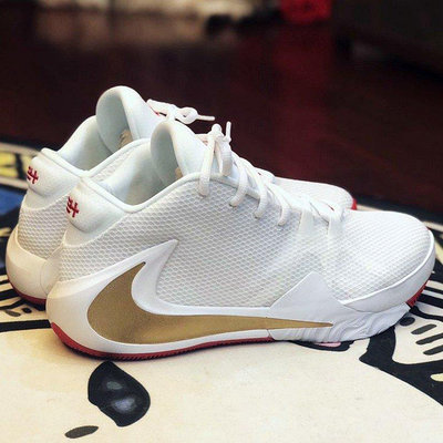 Nike Zoom Freak 1 EP 白紅 字母哥 運動 跑 籃球 BQ5423-100潮鞋