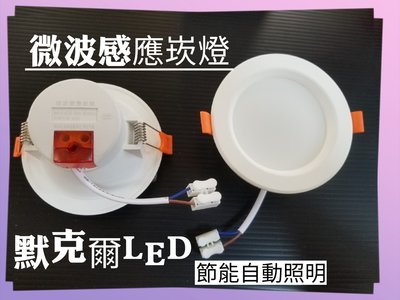 LED人體感應微波崁燈 9.5CM