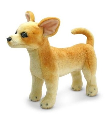 4364b 歐洲進口 限量品 大隻的 可愛吉娃娃犬小狗狗DOG絨毛娃娃玩偶擺設品擺件裝飾品玩具送禮禮品