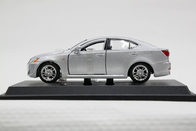【統一模型】Burag《LEXUS：IS 350／銀色》金屬合金車.鐵殼觀賞車.靜態模型汽車 1: 24【缺貨】