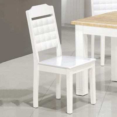 【在地人傢俱】22 便宜購-方格烤白色餐椅/休閒椅 SH101-5