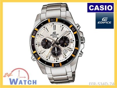 EFR-534D-7A EFR-534D CASIO EDIFICE 三眼 賽車錶《台灣卡西歐公司貨》24-Watch