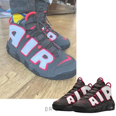 【Dr.Shoes】Nike AIR MORE UPTEMPO GS 黑紅 大AIR 氣墊 女鞋 DH9719-200
