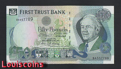 【Louis Coins】B1987-NORTHERN IRELAND-1998&2009北愛爾蘭紙幣-50 Pound